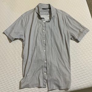 Murano liquid luxury slim fit short sleeve button up